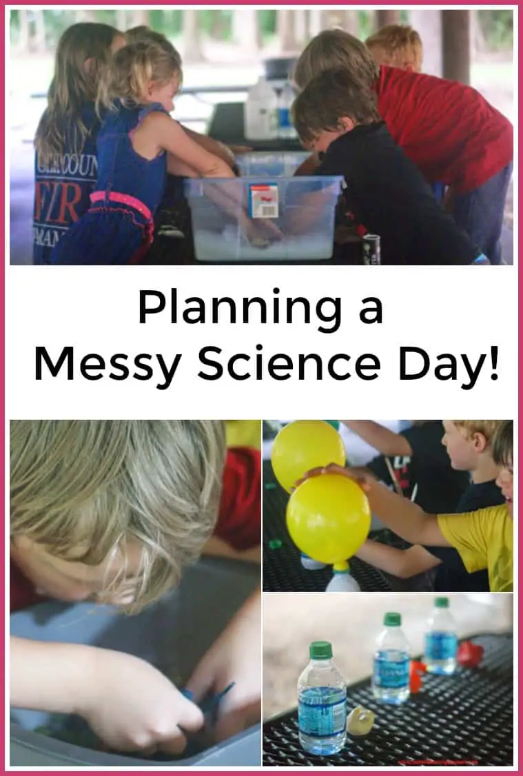 Planning a Messy Science Day - Are you teaching Science this year? Check out these fun ideas to plan a messy Science day for your kids! #Science #stem #homeschool #homeschooling #education #edchat 