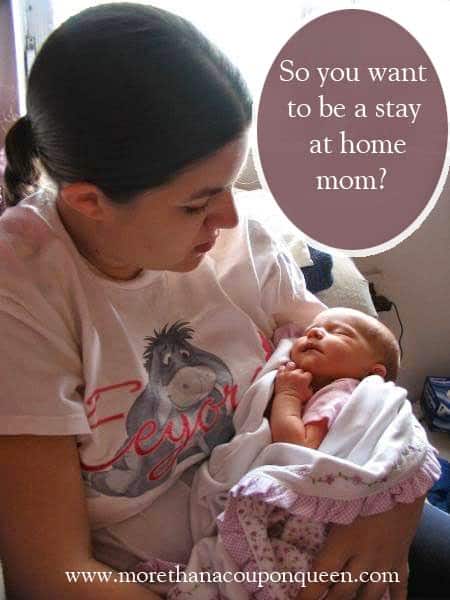 So You Want to Be a Stay at Home Mom? 