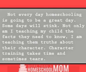 10 homeschoolers wish they could say - Not every day homeschooling is going to be a great day. Some days will stink. 