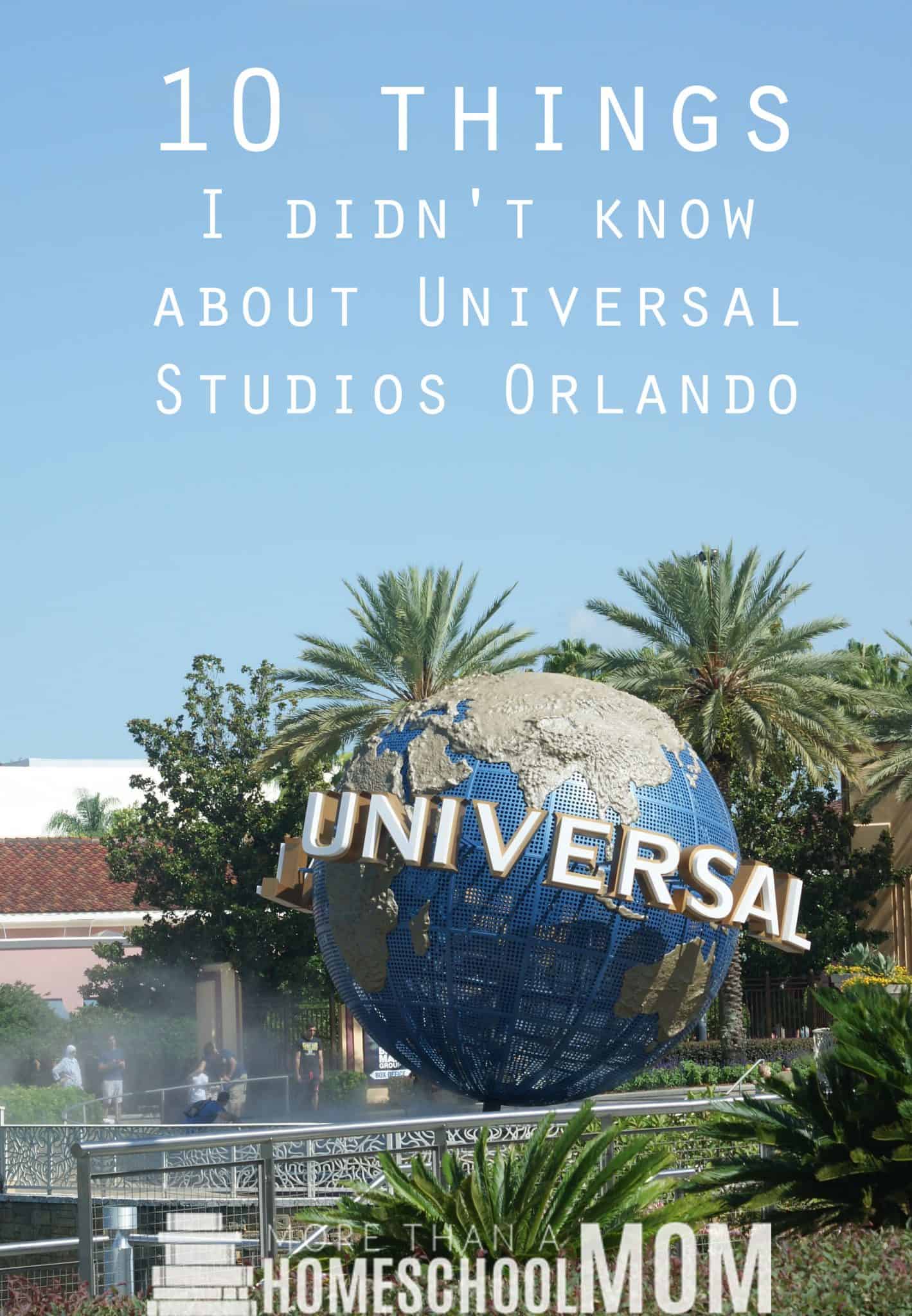 10 Things I didn't know about Universal Studios Orlando