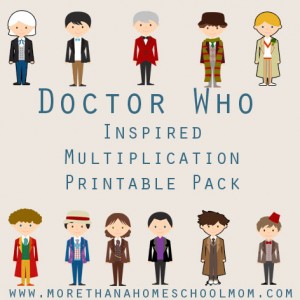 Doctor Who Inspired Multiplication Printable Pack