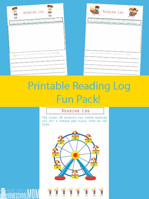 Printable Reading Log Fun Pack - Printable Reading Logs - Summer Inspired reading logs kids can enjoy - Great creative components for kids who love art! #reading #readinglogs #printables #freeprintable #SummerReading 