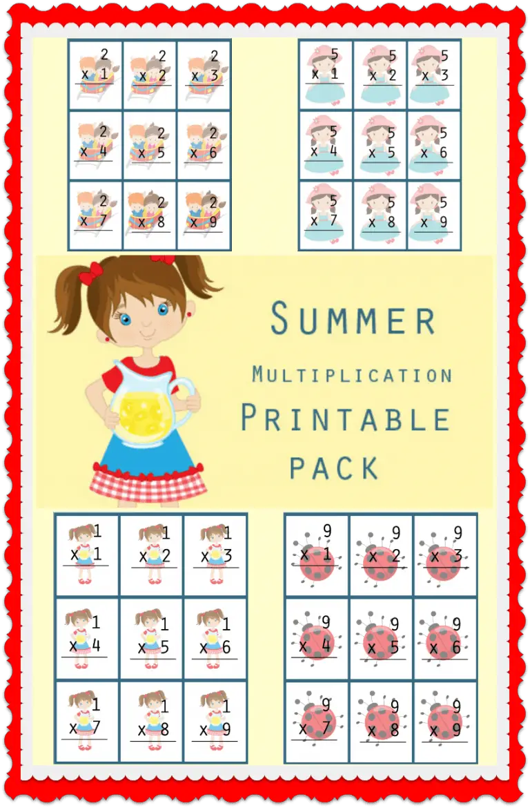 Summer Multiplication Printable Pack