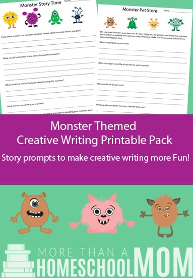 Monster Themed Creative Writing Printable Pack