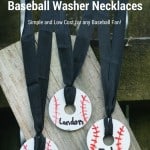 DIY Baseball Washer Necklaces