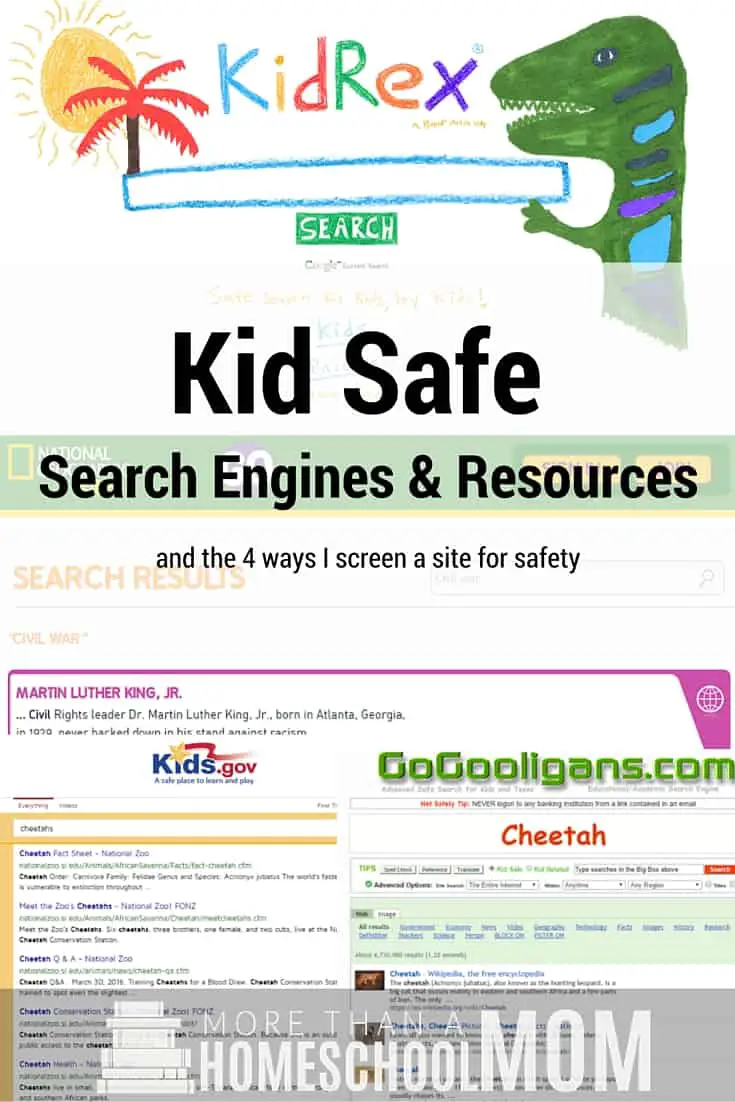 Kid Safe Search Engines and Resources