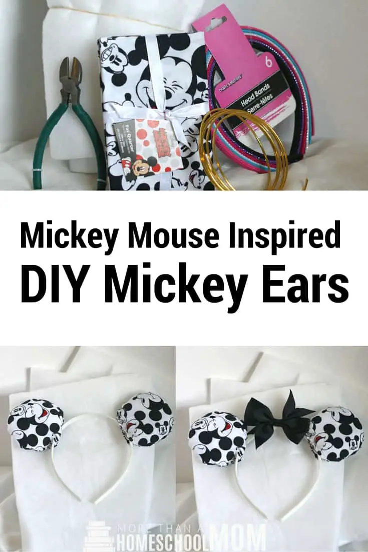 Mickey Mouse Inspired DIY Mickey Ears - #Disney #Mickey #MickeyEars #DIY #DIsneyDIY 