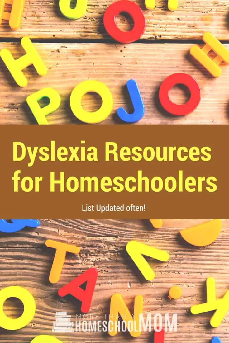Dyslexia Resources for Homeschoolers - #specialneeds #dyslexia #homeschool #education #homeschooling #dyslexic #edchat