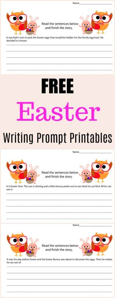 Free Easter Writing Prompt Printables