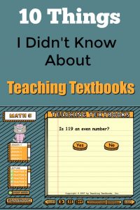 10 Things I didn't know about Teaching Textbooks