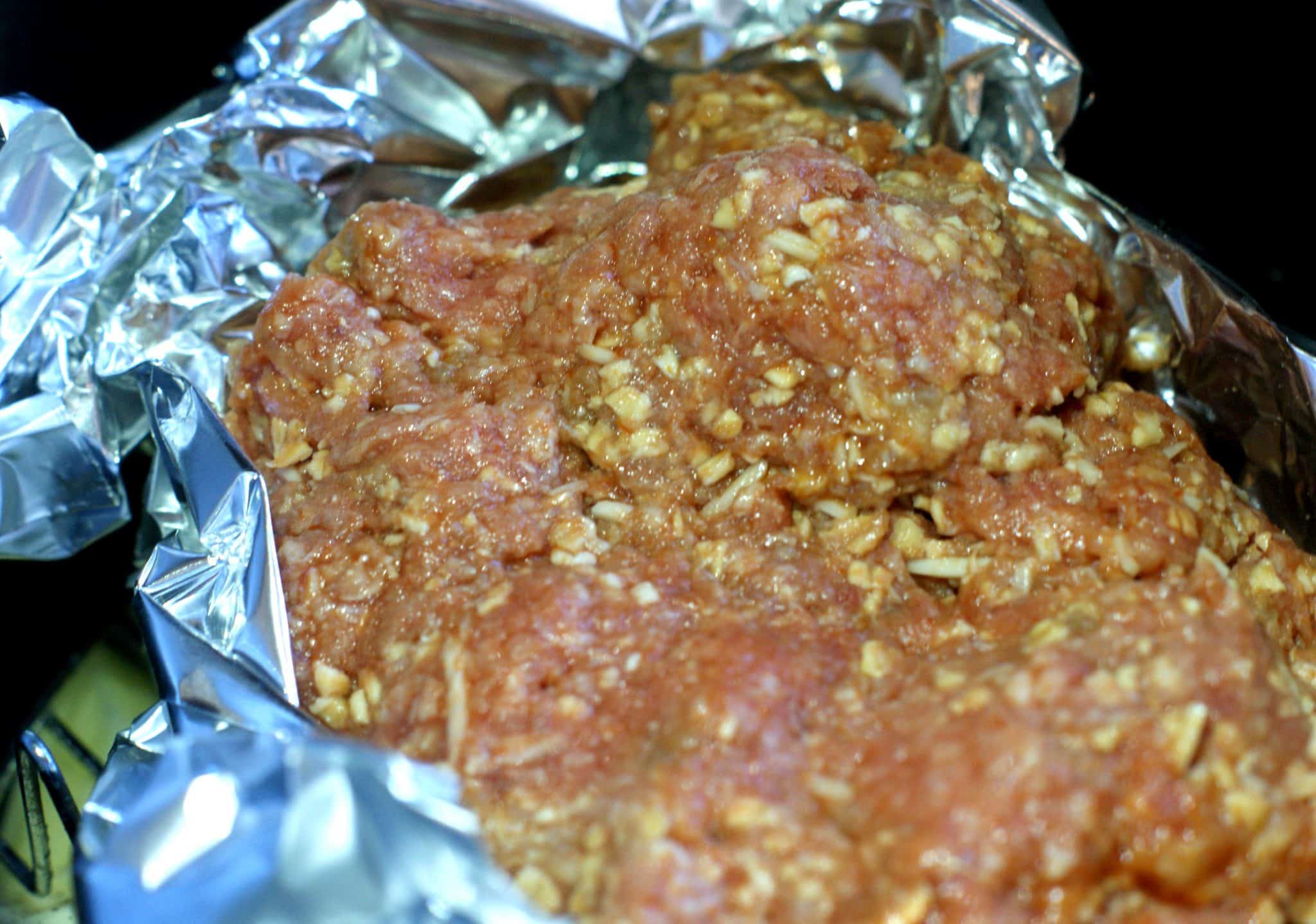 Raw meatloaf in foil lining - Easy Instant Pot Meatloaf & Potatoes recipe - #recipe #dinner #mealplanning #instantpot 