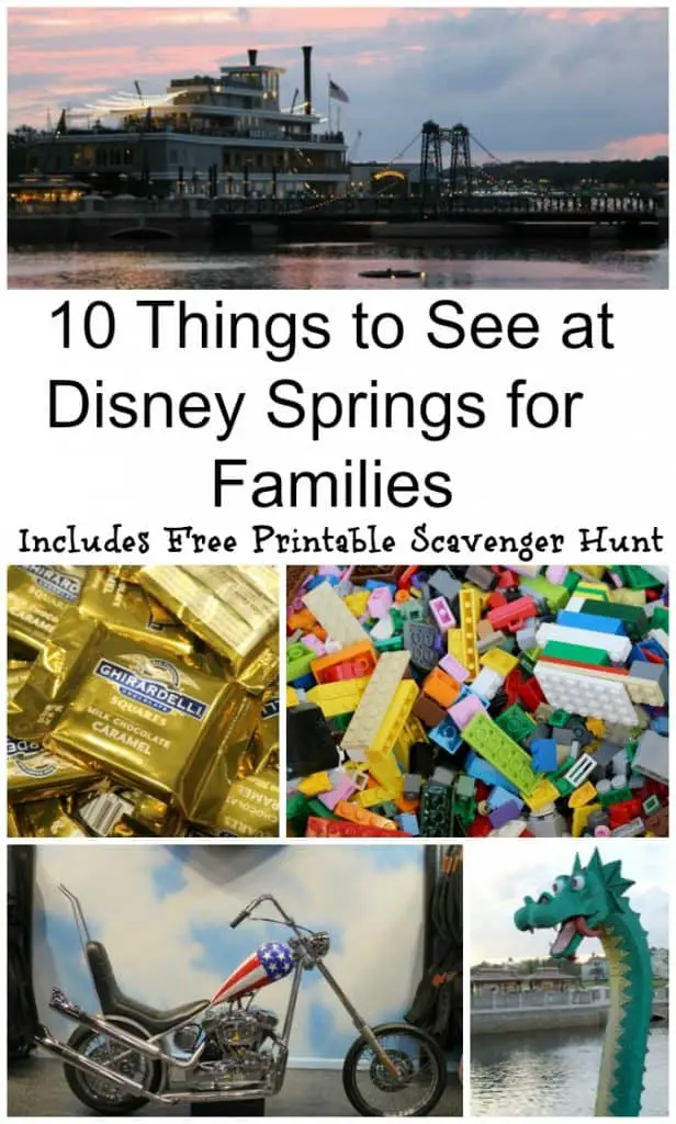 10 Things to see at Disney Springs for Families - Disney Springs Scavenger Hunt - #Disney #Travel #DisneySprings 