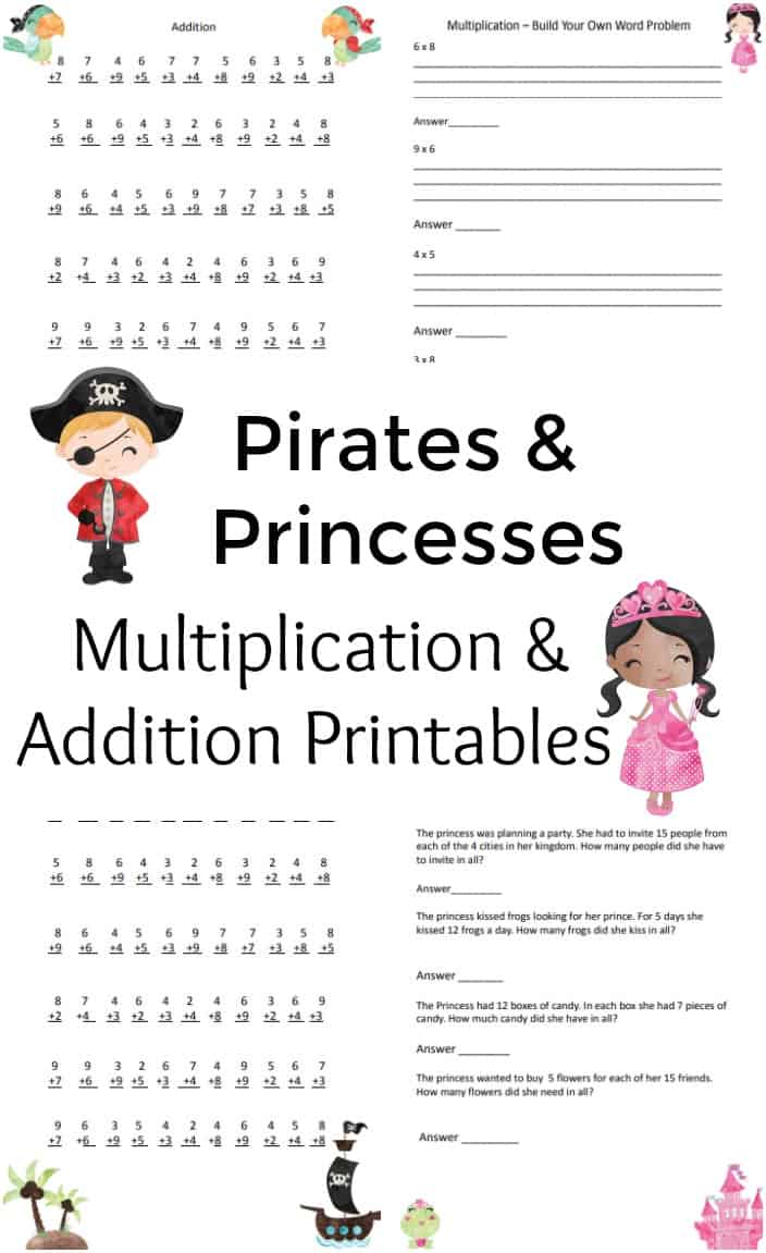 Addition and Multiplication Printable