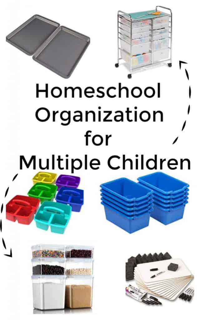 Homeschool Organization for Multiple Children - #homeschool #organizaation