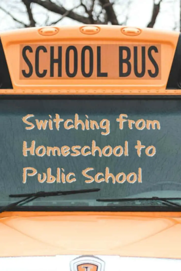 Switching from Homeschool to Public School