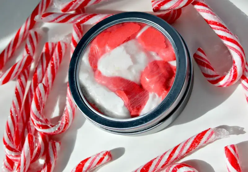 This easy candy cane slime is the perfect Christmas science project. Even better, it is extremely easy to make and involves the amazing smell of peppermint. This is NOT edible but it is fun to play with and makes a perfect Christmas stocking stuffer or gift kids can make. 