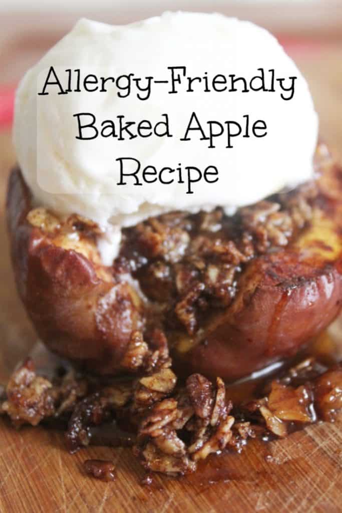 These allergy-friendly baked apples are an easy allergy friendly recipe any family is sure to enjoy! Don't miss these easy gluten free baked apples! 