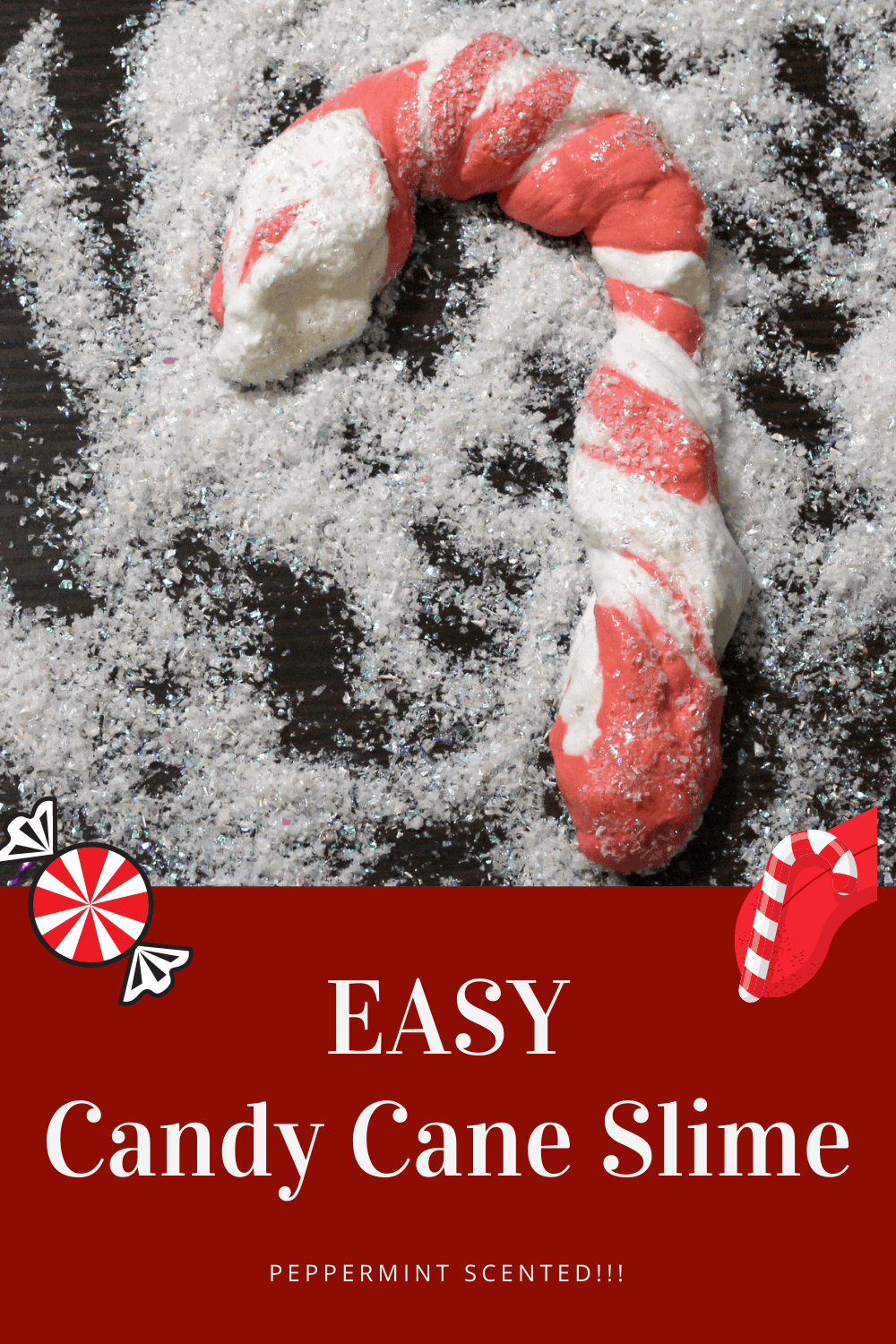 Candy Cane Slime Recipe 