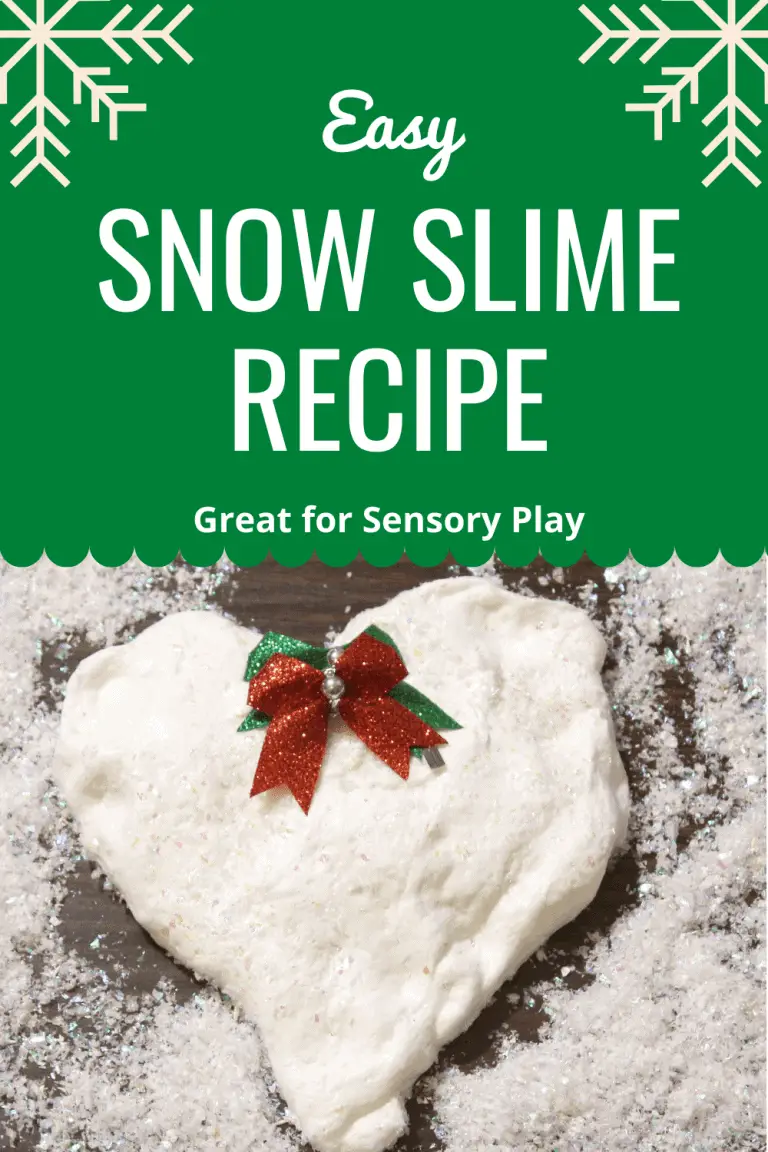 Snow Slime Recipe | Kids Christmas Slime